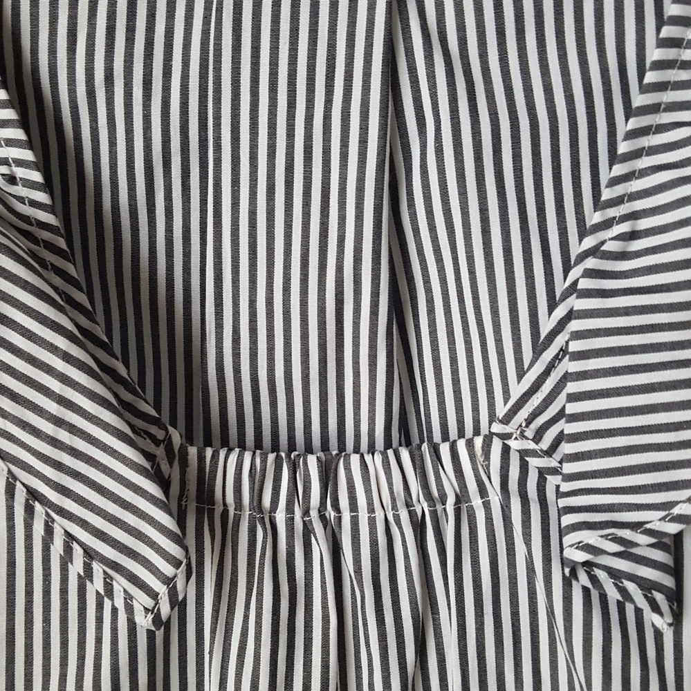 J. Crew Sleevless Striped Ruffle Top - Picture 6 of 10